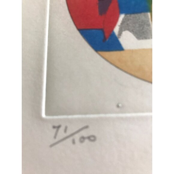 Vintage Max Papart "The Circle" Original Etching/Aquatint Edition 71/100 Signed - Picture 5 of 10